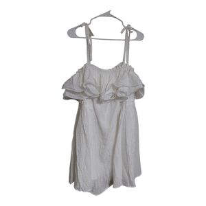 Davi & Dani Textured White Dress